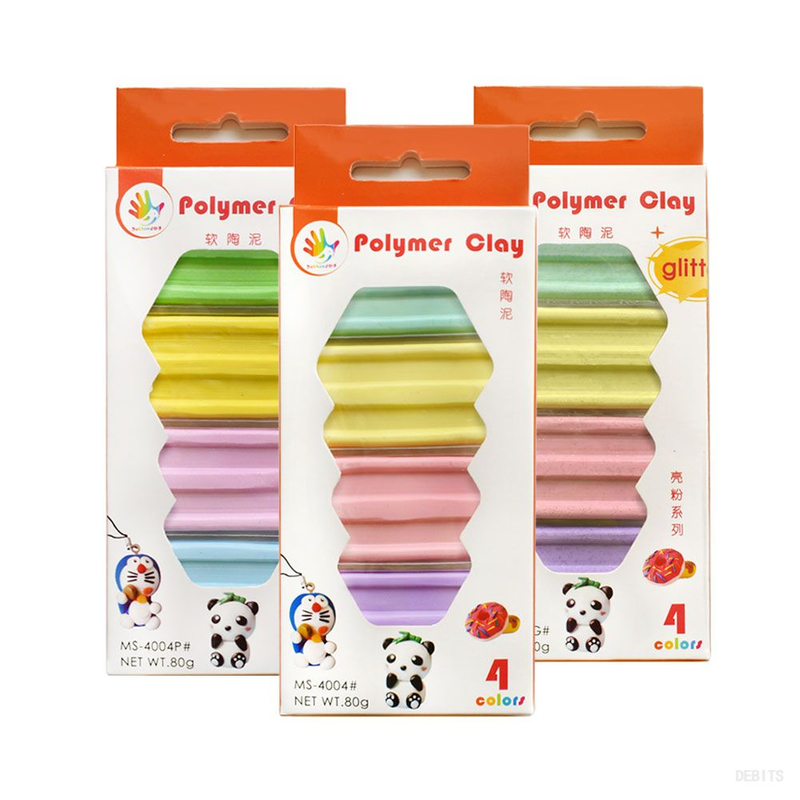 Polymer Clay_MS-4004#MS-4004P#MS-4004G / MS-4006#MS-4006P#MS-4006G(4/6Colors Set)