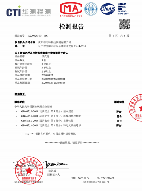  Color mud test report 