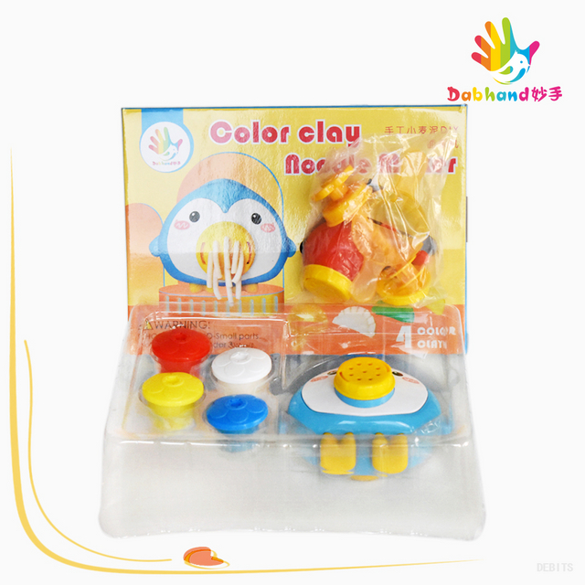 Color Clay Set Toys_MS-504# (Penguin Noodle Machine)