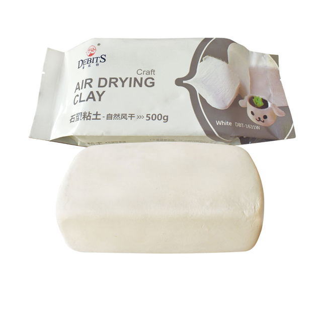 Natural air-dry clay for creative handcraft and modeling