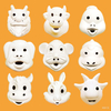 Paper Masks_Animal_Cow_MS-0659#-MS-0613#