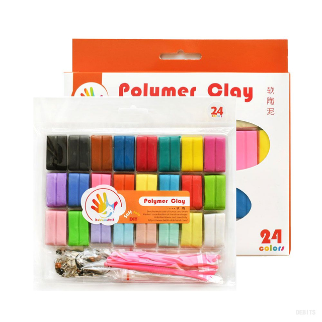 Polymer Clay_MS-4043#MS-4044#MS-4047#MS-4048(24x10g，Bagged)