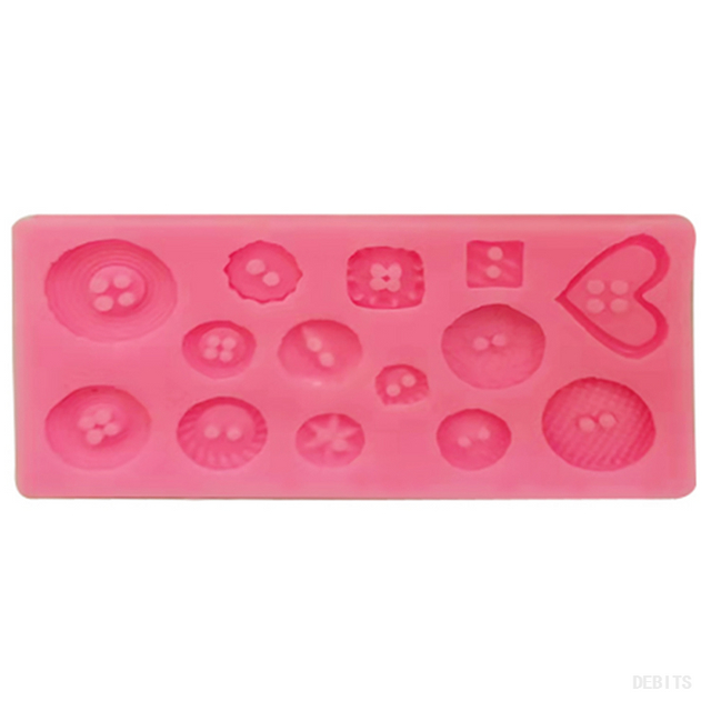 Clay Tool - Shape Button Silicone Mold