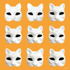 Paper Masks_Human_Shallow Line Mask CaiShen_MS-0101#-MS-0120#