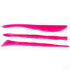 Clay Tool - 3 Pieces Knife ( Plastics, pink,fat )